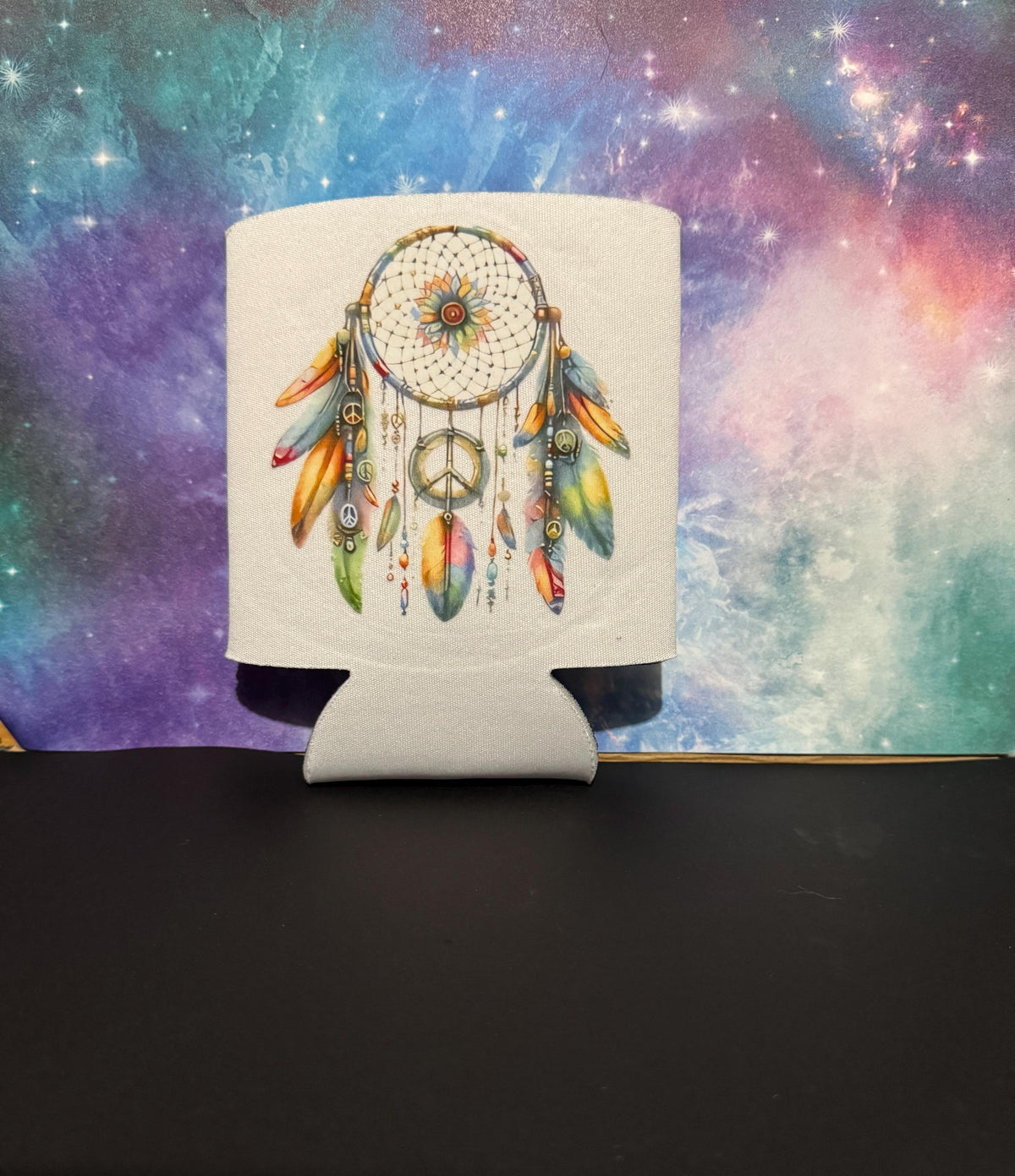 Koozie - White with Heat Transfer Design