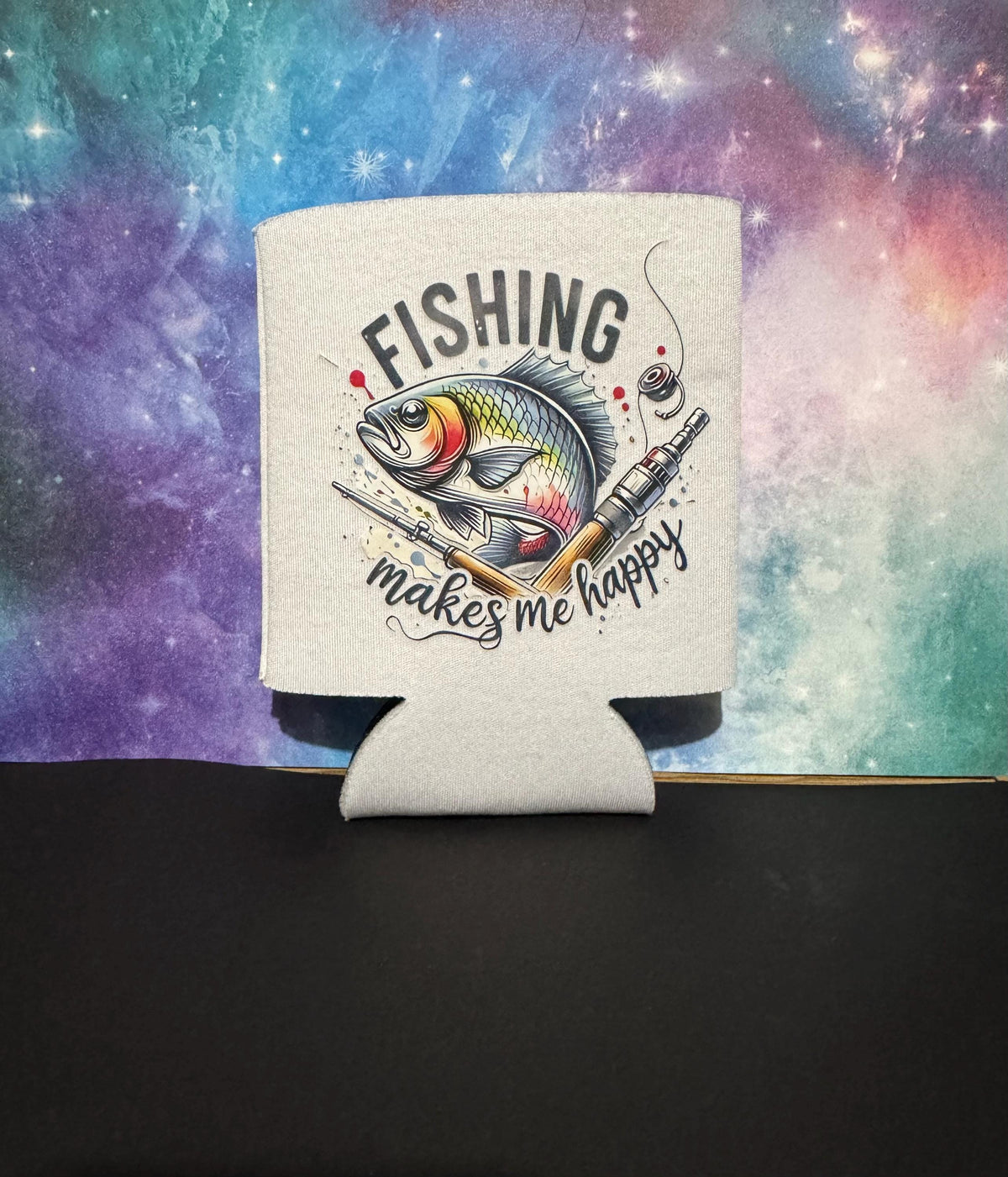 Koozie - White with Heat Transfer Design