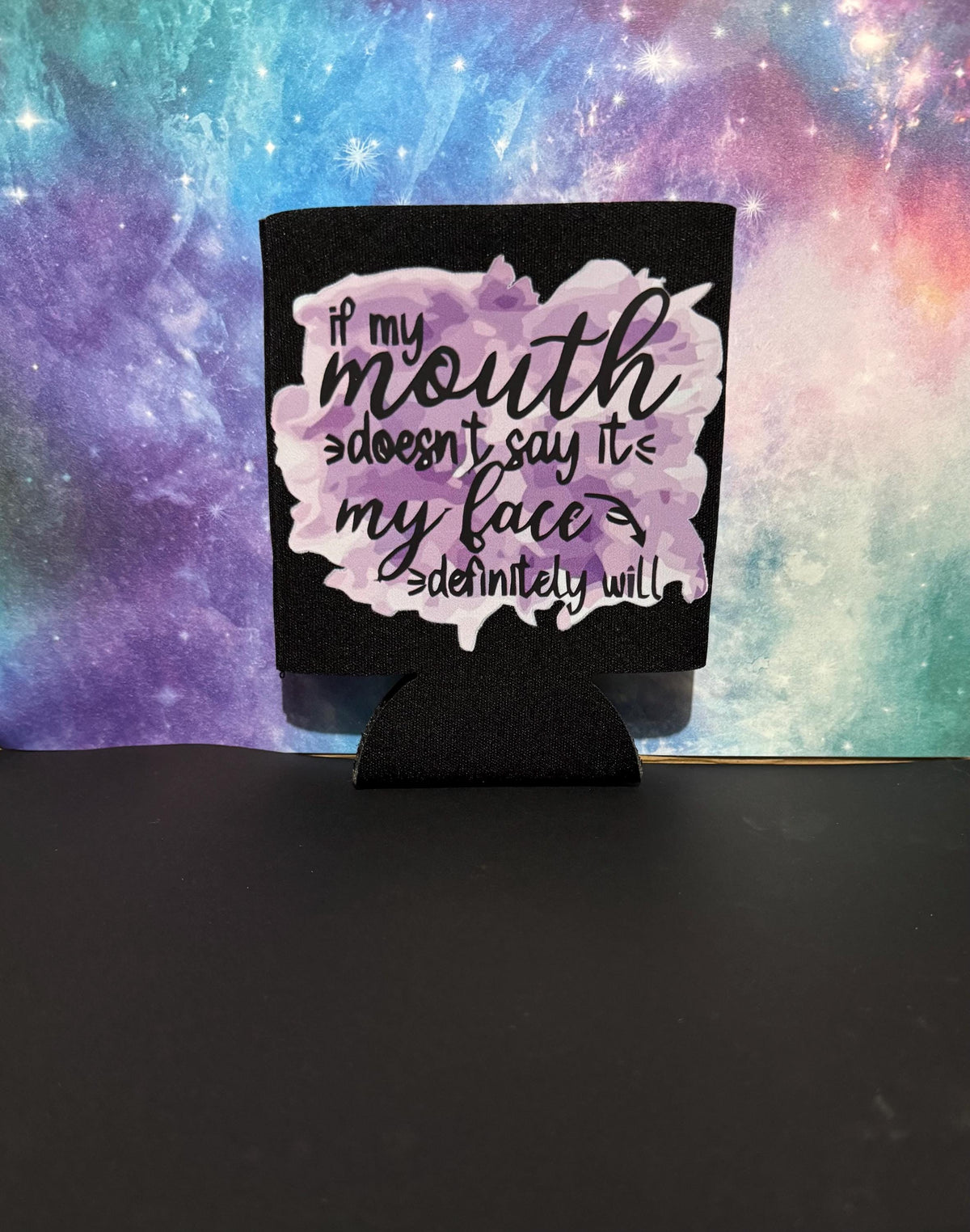 Koozie - Black with Heat Transfer Design