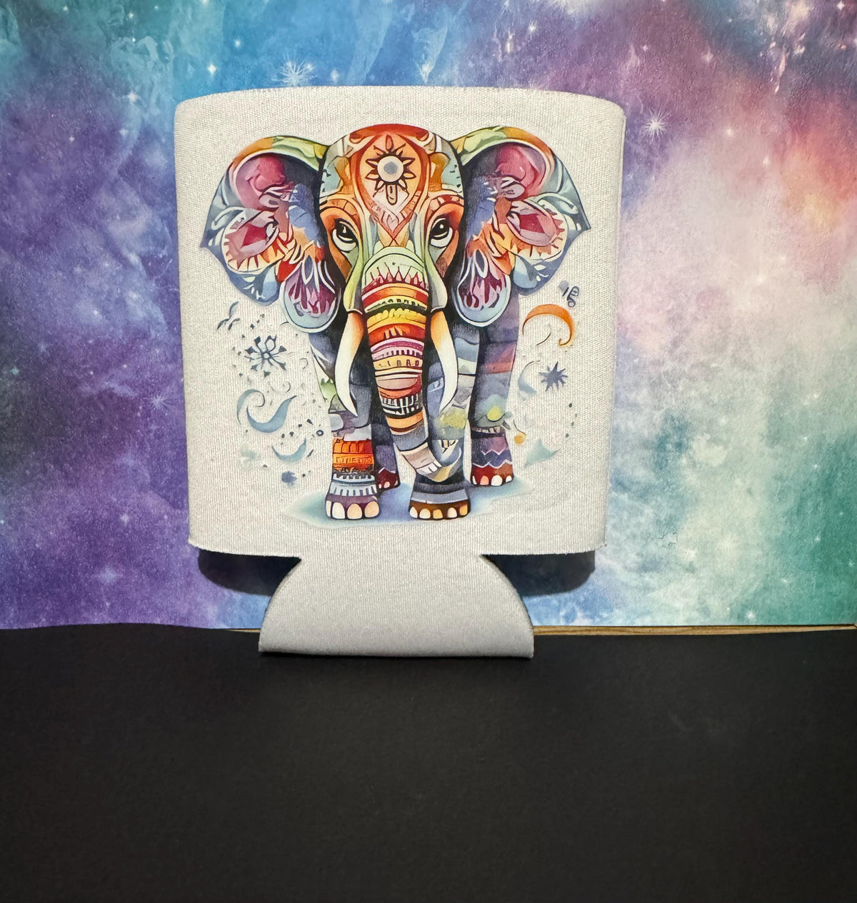 Koozie - White with Heat Transfer Design