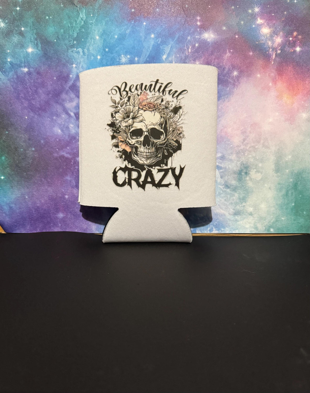 Koozie - White with Heat Transfer Design
