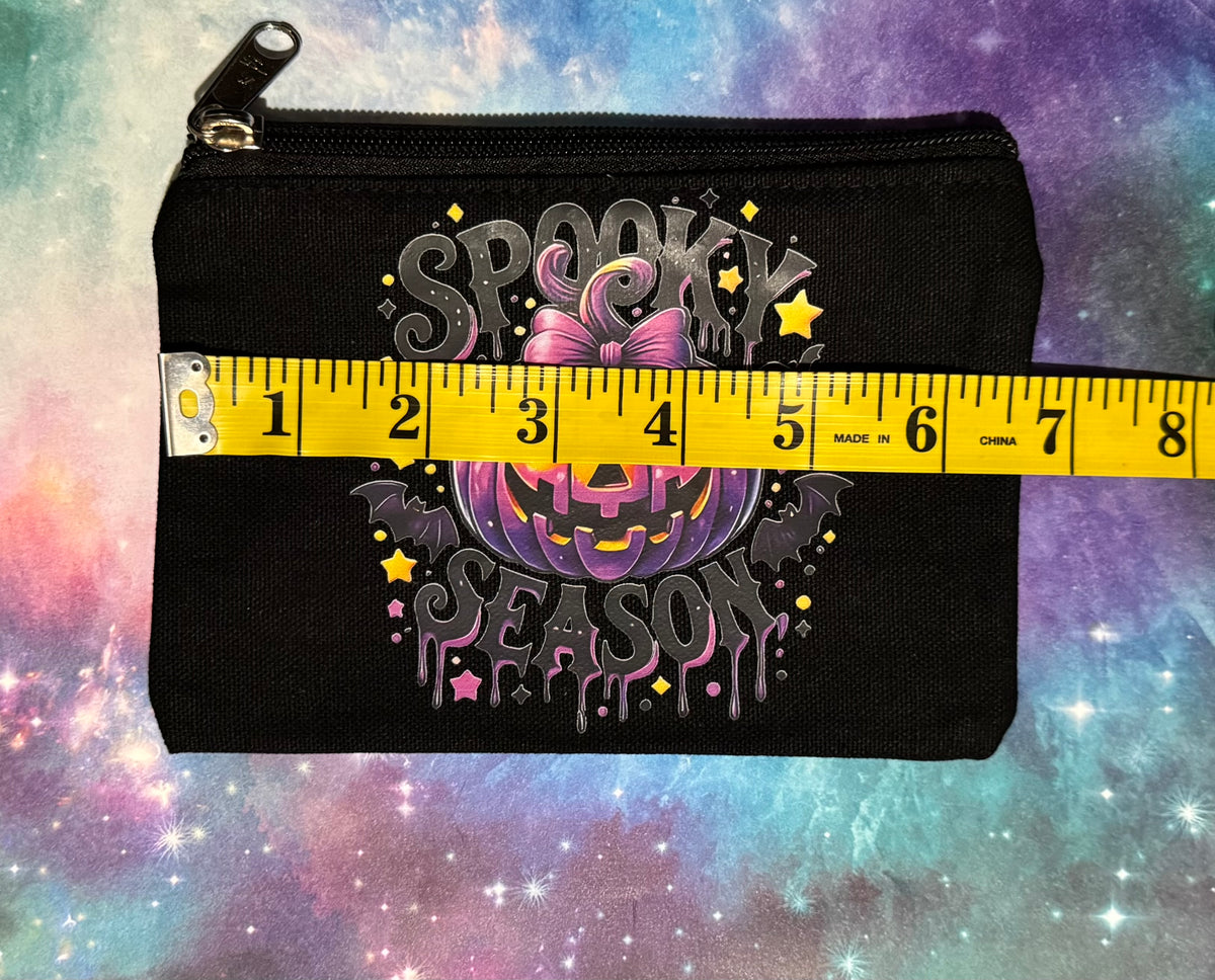 Canvas Zipper Pouch - Black