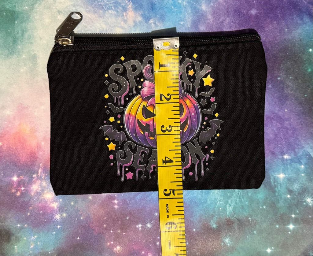 Canvas Zipper Pouch - Black