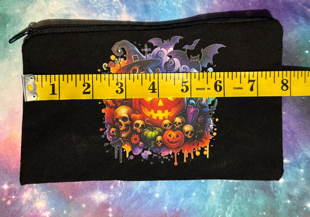 Canvas Zipper Pouch - Black