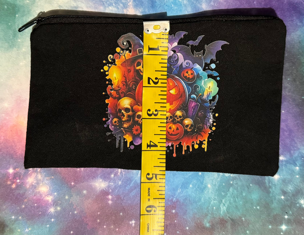Canvas Zipper Pouch - Black