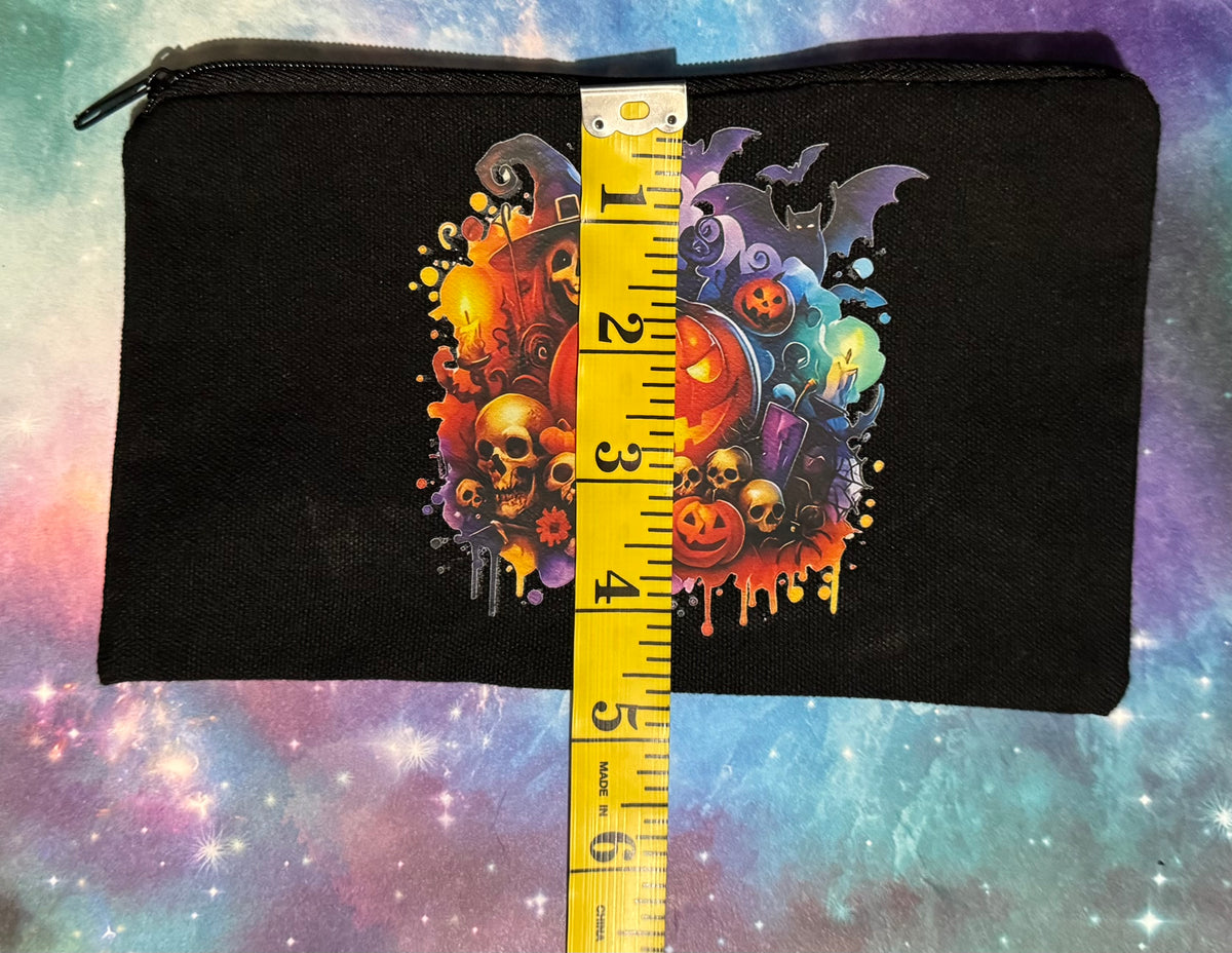 Canvas Zipper Pouch - Black