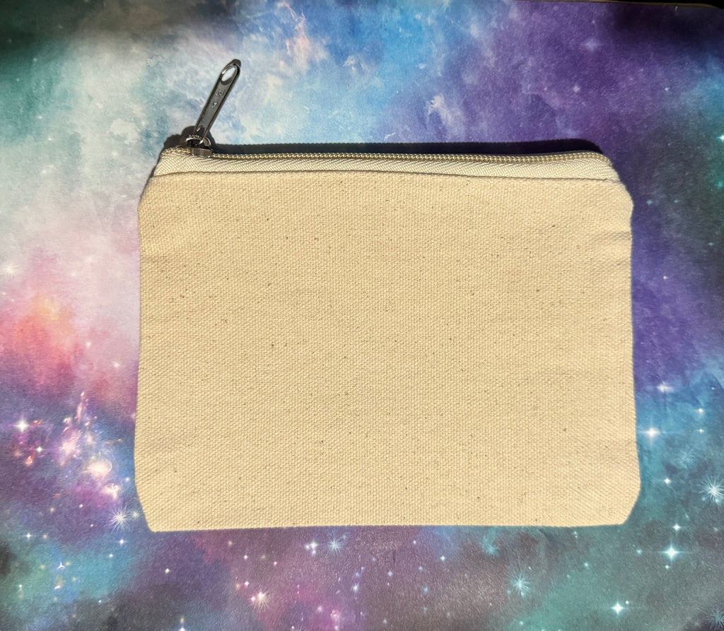 Canvas Zippered Pouch _ Khaki