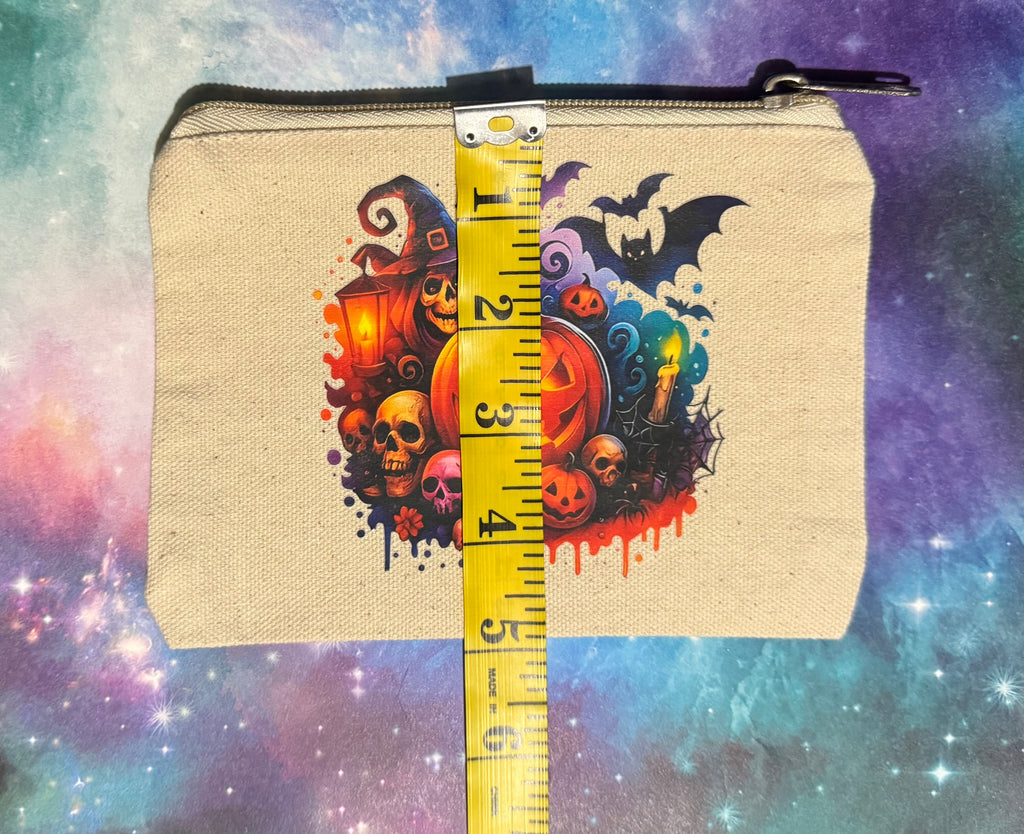 Canvas Zippered Pouch _ Khaki