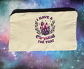 Canvas Zippered Pouch _ Khaki
