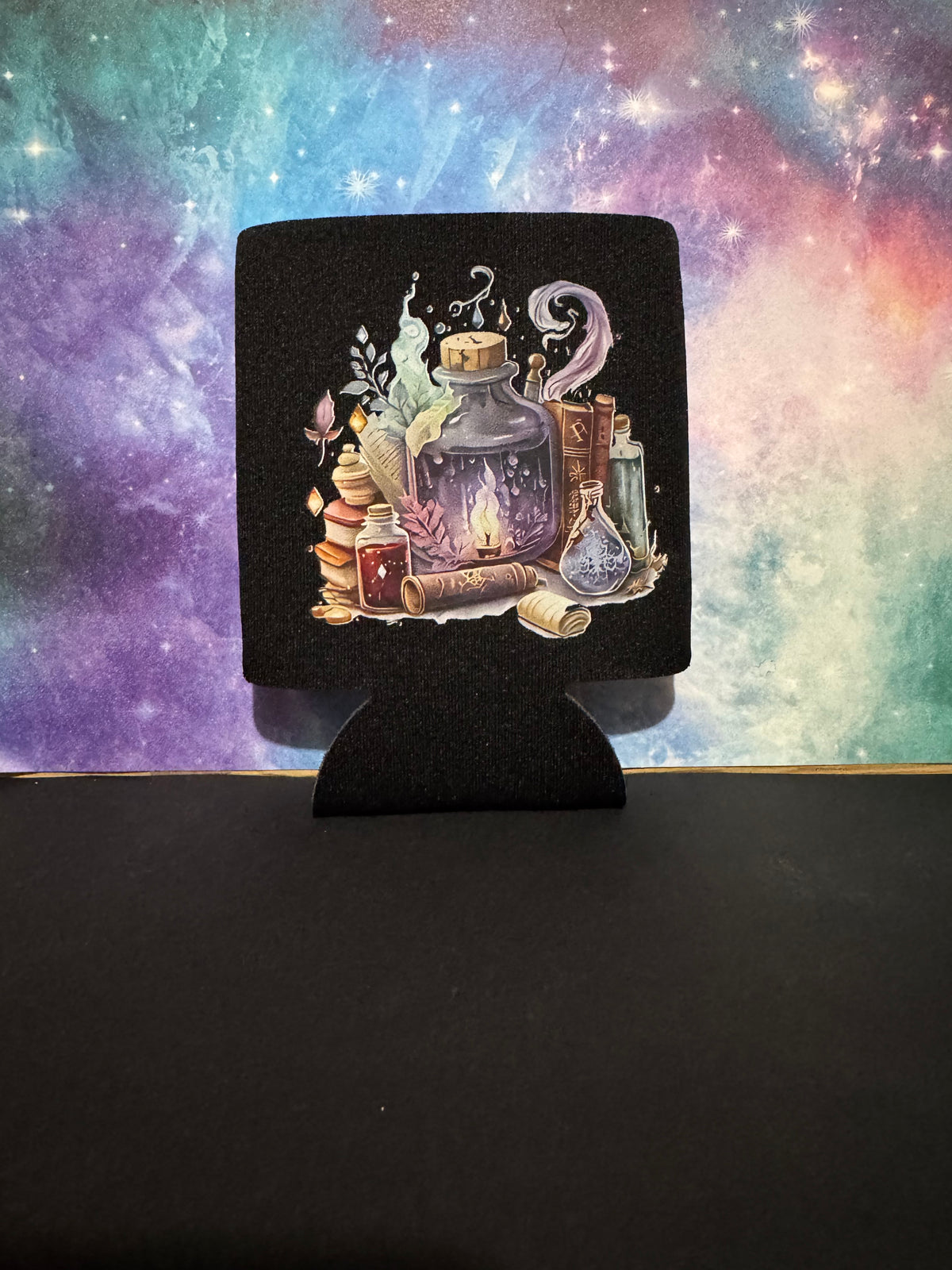 Koozie - Black with Heat Transfer Design