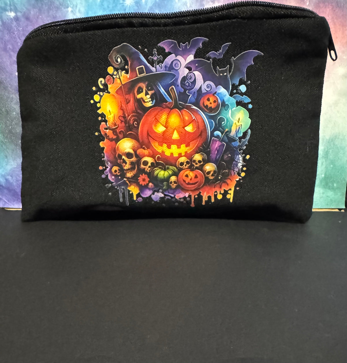 Canvas Zipper Pouch - Black