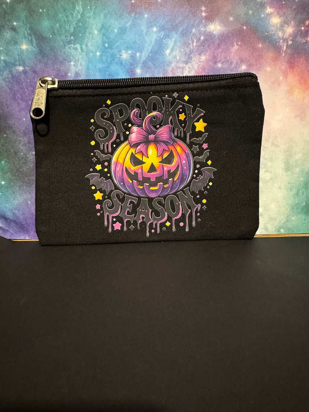Canvas Zipper Pouch - Black