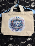 Double Sided 2 Pocket Canvas Bag with Sublimation Decal