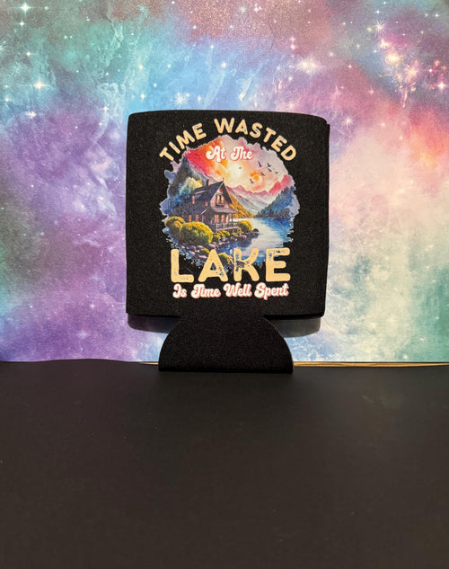 Koozie - Black with Heat Transfer Design